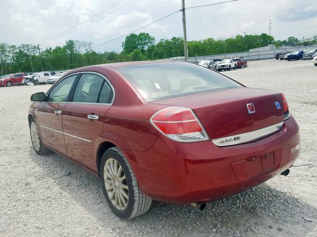 1G8ZV57798F169462 - 2008 SATURN AURA XR MAROON photo 3