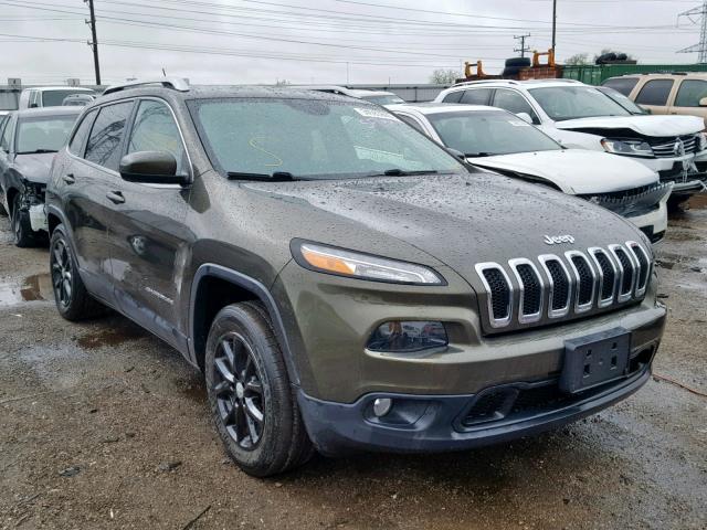 1C4PJLCB3FW711708 - 2015 JEEP CHEROKEE L GREEN photo 1