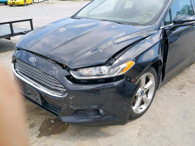 3FA6P0HR3DR289055 - 2013 FORD FUSION SE BLACK photo 9