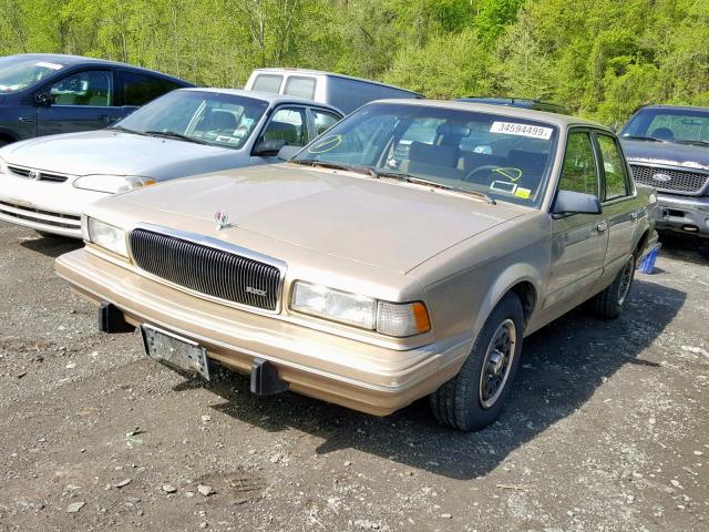 1G4AG55M6R6498817 - 1994 BUICK CENTURY SP TAN photo 2