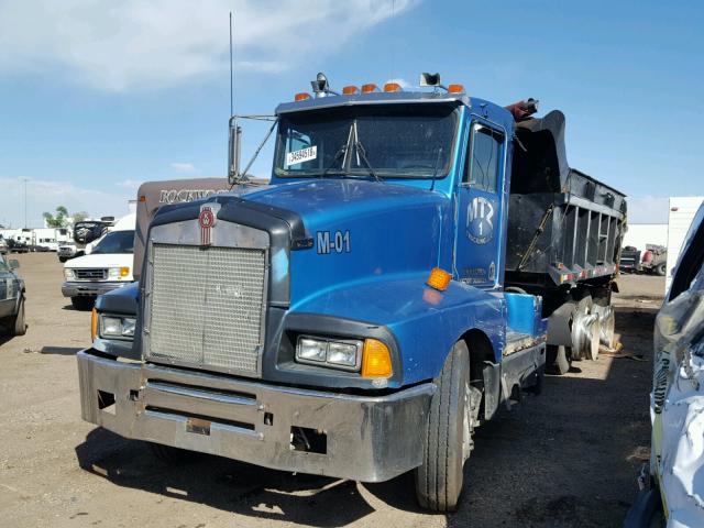 1XKADB9X9KS527924 - 1989 KENWORTH CONSTRUCTI BLUE photo 2