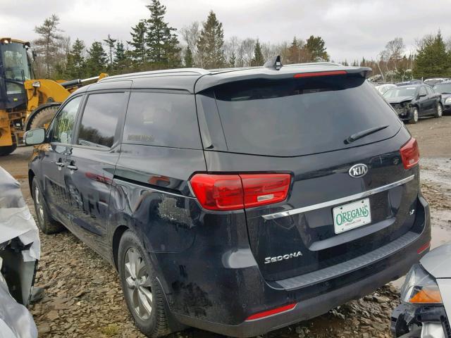 KNDMB5C18K6501277 - 2019 KIA SEDONA LX BLACK photo 3