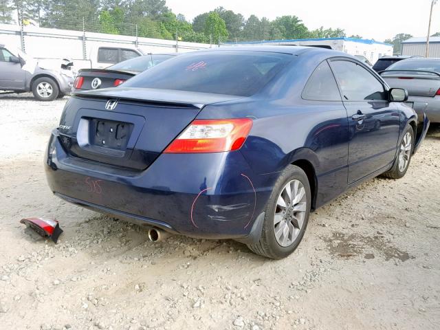 2HGFG12978H565328 - 2008 HONDA CIVIC EXL BLUE photo 4