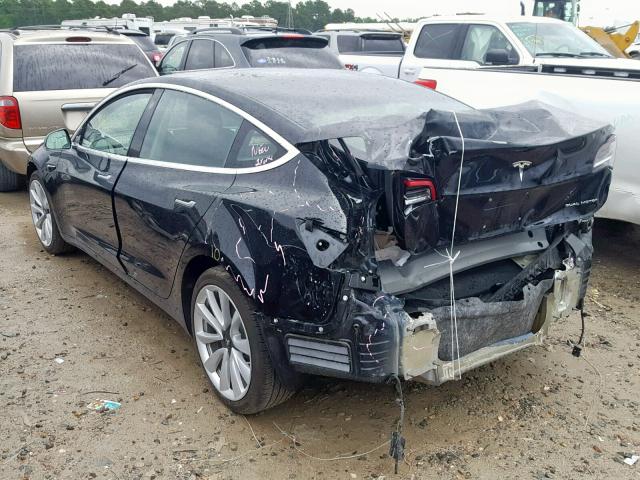 5YJ3E1EBXJF090551 - 2018 TESLA MODEL 3 BLACK photo 3