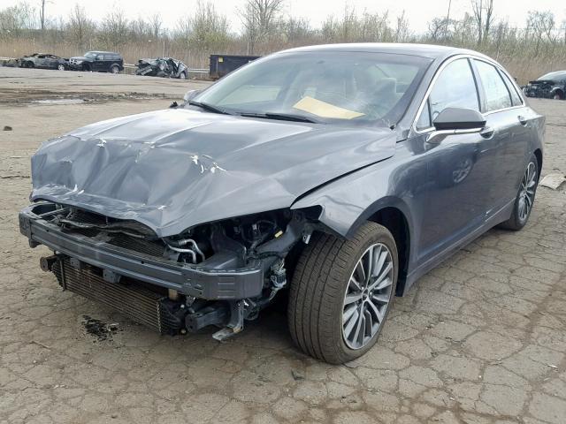 3LN6L5A91HR648577 - 2017 LINCOLN MKZ PREMIE GRAY photo 2