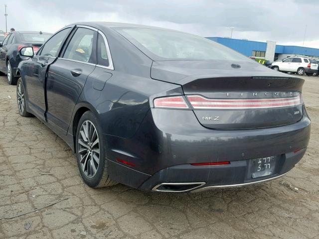 3LN6L5A91HR648577 - 2017 LINCOLN MKZ PREMIE GRAY photo 3