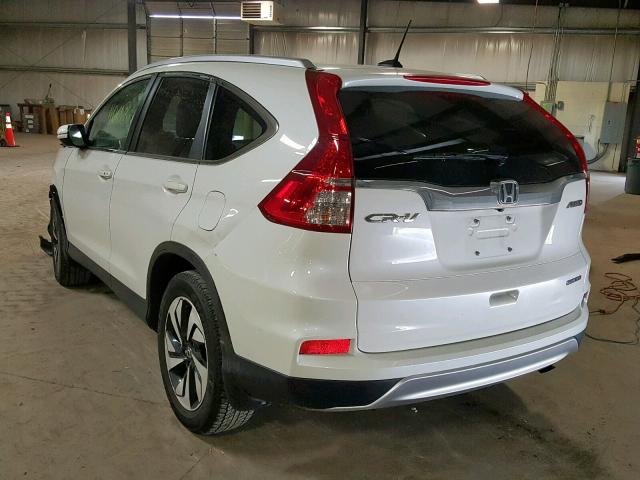 5J6RM4H96FL115371 - 2015 HONDA CR-V TOURI WHITE photo 3