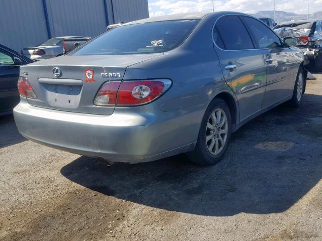 JTHBF30G330114003 - 2003 LEXUS ES 300 GREEN photo 4