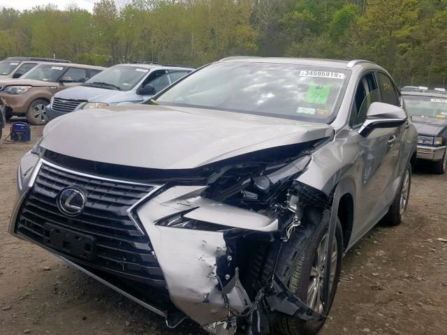 JTJBARBZ9K2204578 - 2019 LEXUS NX 300 GRAY photo 2