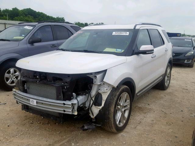 1FM5K7F87HGD12160 - 2017 FORD EXPLORER L WHITE photo 2