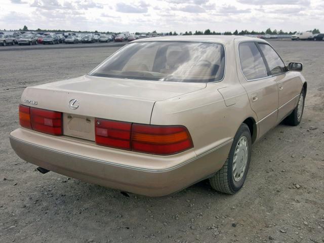 JT8UF11E8N0122367 - 1992 LEXUS LS 400 GOLD photo 4