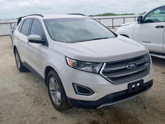 2FMPK3J85HBB88499 - 2017 FORD EDGE SEL WHITE photo 1