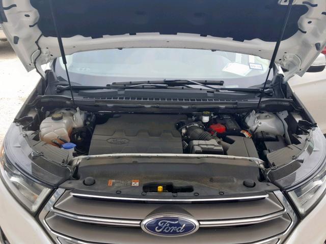 2FMPK3J85HBB88499 - 2017 FORD EDGE SEL WHITE photo 7