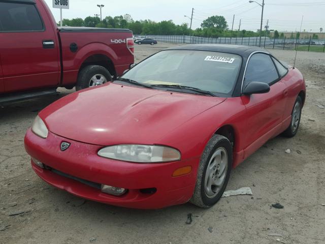 4E3AL54F4SE197941 - 1995 EAGLE TALON TSI RED photo 2