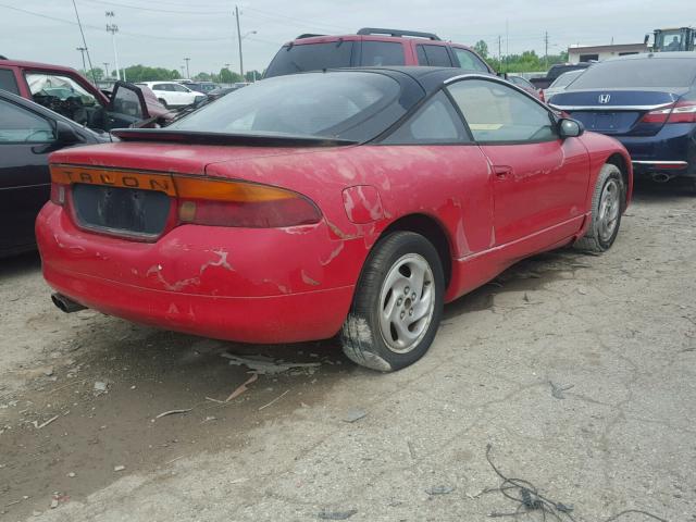 4E3AL54F4SE197941 - 1995 EAGLE TALON TSI RED photo 4