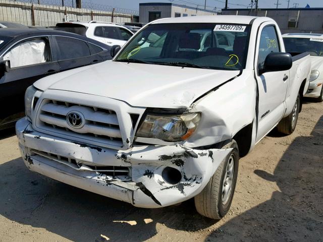 5TENX22N19Z615174 - 2009 TOYOTA TACOMA WHITE photo 2