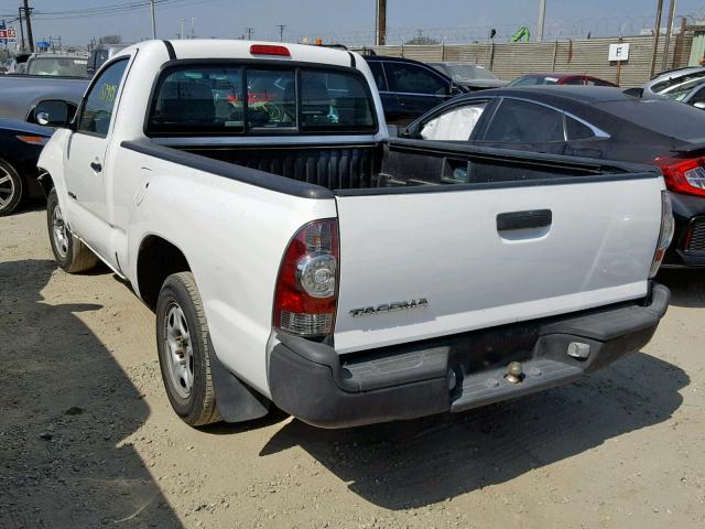 5TENX22N19Z615174 - 2009 TOYOTA TACOMA WHITE photo 3