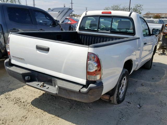 5TENX22N19Z615174 - 2009 TOYOTA TACOMA WHITE photo 4