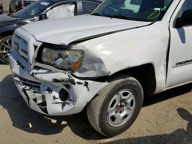 5TENX22N19Z615174 - 2009 TOYOTA TACOMA WHITE photo 9