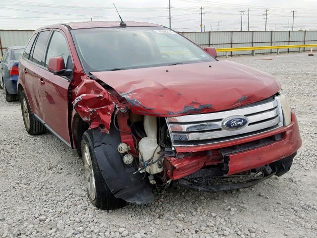 2FMDK38C49BA33537 - 2009 FORD EDGE SEL RED photo 1