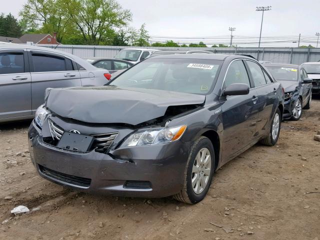 4T1BB46K38U058378 - 2008 TOYOTA CAMRY HYBR CHARCOAL photo 2