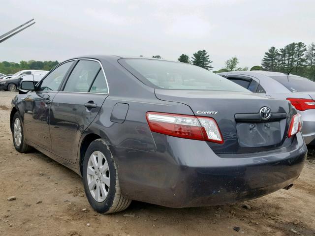 4T1BB46K38U058378 - 2008 TOYOTA CAMRY HYBR CHARCOAL photo 3