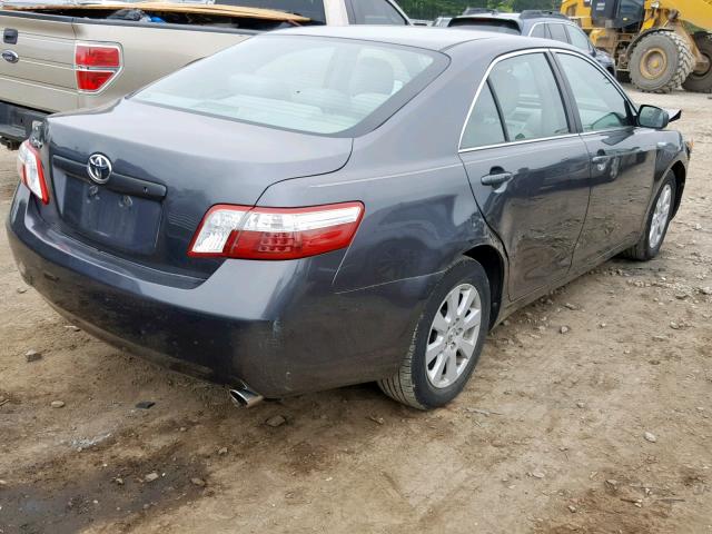 4T1BB46K38U058378 - 2008 TOYOTA CAMRY HYBR CHARCOAL photo 4