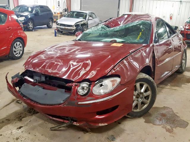 2G4WD582891104671 - 2009 BUICK LACROSSE C BURGUNDY photo 2