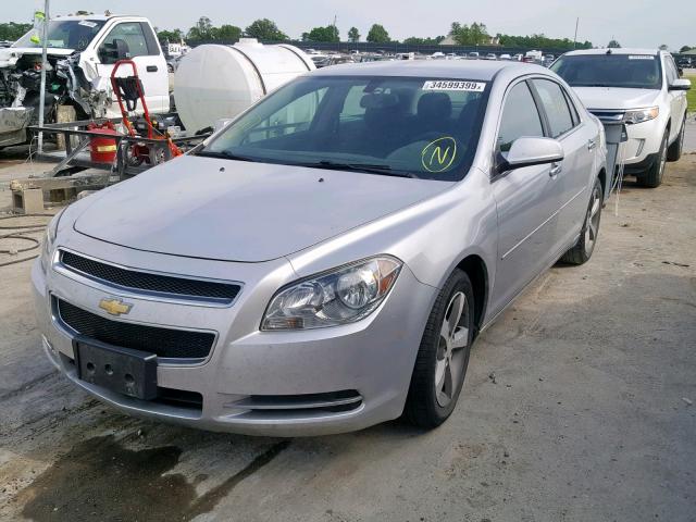 1G1ZC5E06CF143646 - 2012 CHEVROLET MALIBU 1LT SILVER photo 2