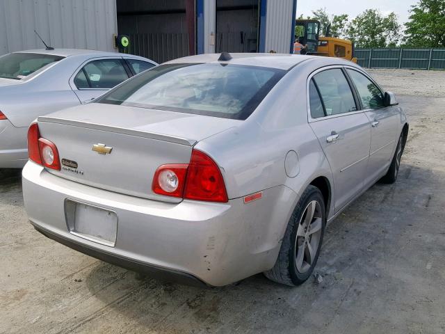 1G1ZC5E06CF143646 - 2012 CHEVROLET MALIBU 1LT SILVER photo 4
