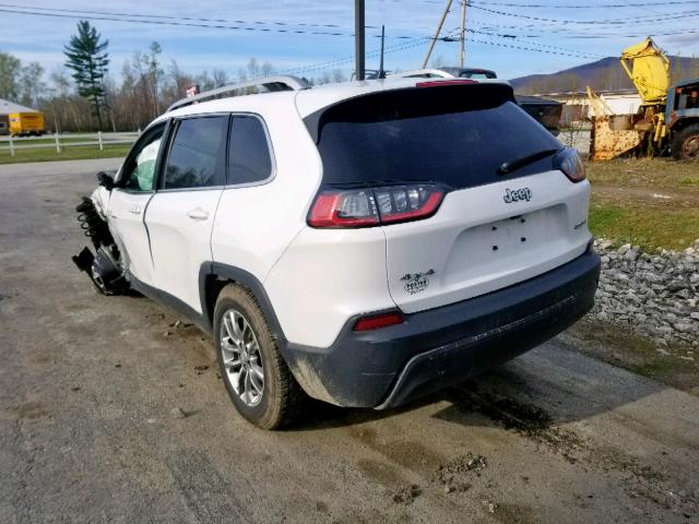 1C4PJMLB1KD177135 - 2019 JEEP CHEROKEE L WHITE photo 3