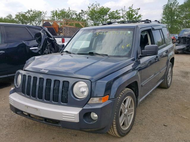 1J8FT48W77D400358 - 2007 JEEP PATRIOT LI BLUE photo 2