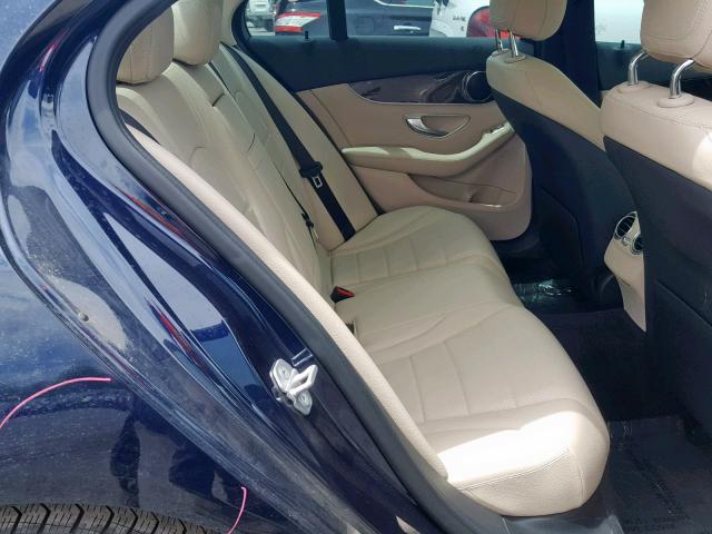 55SWF4KB6FU020163 - 2015 MERCEDES-BENZ C300 BLUE photo 6