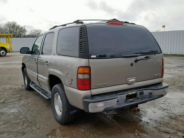 1GKEK13Z33J221482 - 2003 GMC YUKON SILVER photo 3