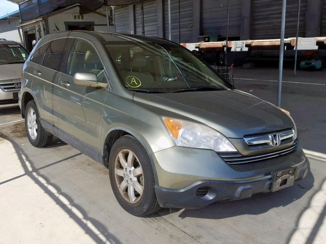 JHLRE48708C075098 - 2008 HONDA CR-V EXL GREEN photo 1