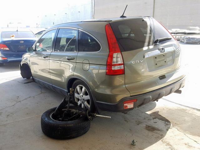 JHLRE48708C075098 - 2008 HONDA CR-V EXL GREEN photo 3