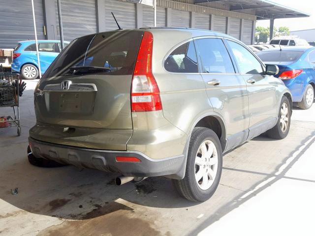 JHLRE48708C075098 - 2008 HONDA CR-V EXL GREEN photo 4