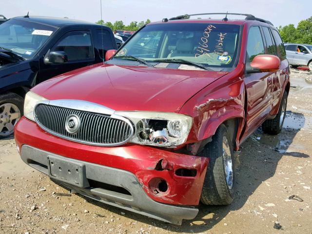 5GADS13S252123682 - 2005 BUICK RAINIER CX RED photo 2