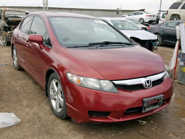 2HGFA16619H339174 - 2009 HONDA CIVIC LX-S Tünd qırmızı foto 1