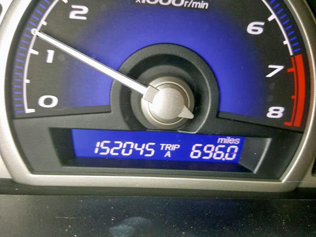 2HGFA16619H339174 - 2009 HONDA CIVIC LX-S Tünd qırmızı foto 8