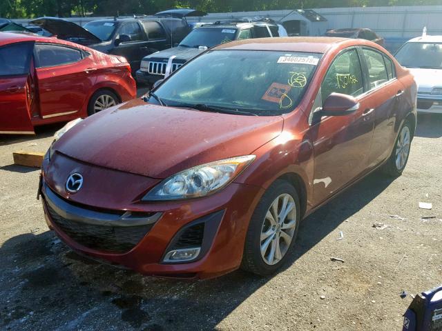 JM1BL1S58A1197154 - 2010 MAZDA 3 S RED photo 2