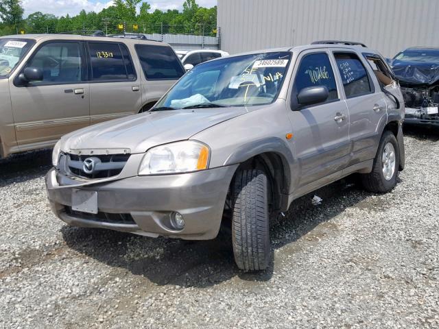 4F2CU08101KM26257 - 2001 MAZDA TRIBUTE LX GRAY photo 2