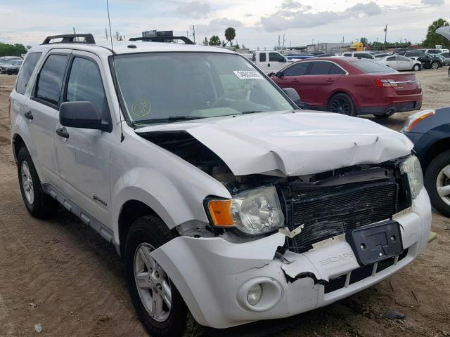 1FMCU49319KC41469 - 2009 FORD ESCAPE HYB WHITE photo 1