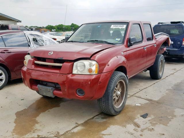 1N6ED27T84C406163 - 2004 NISSAN FRONTIER C RED photo 2