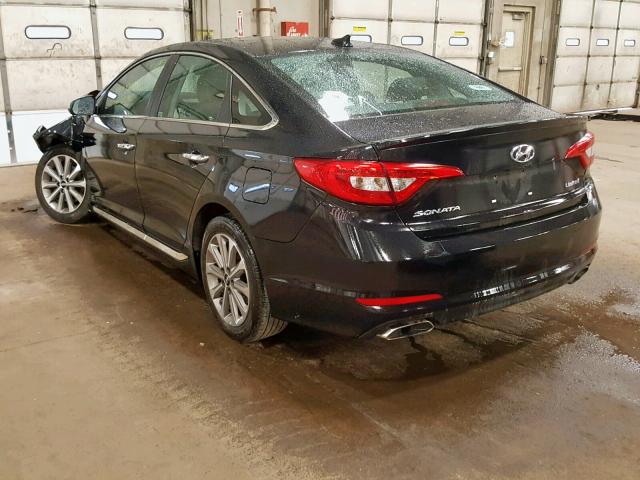 5NPE34AF3GH327769 - 2016 HYUNDAI SONATA SPO BLACK photo 3