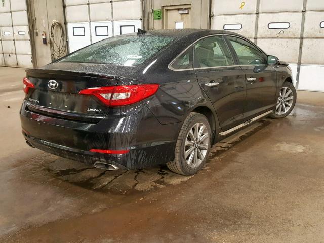 5NPE34AF3GH327769 - 2016 HYUNDAI SONATA SPO BLACK photo 4