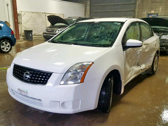 3N1AB61E38L656383 - 2008 NISSAN SENTRA 2.0 WHITE photo 2