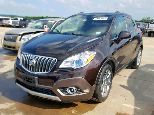 KL4CJCSB4DB194353 - 2013 BUICK ENCORE BROWN photo 2