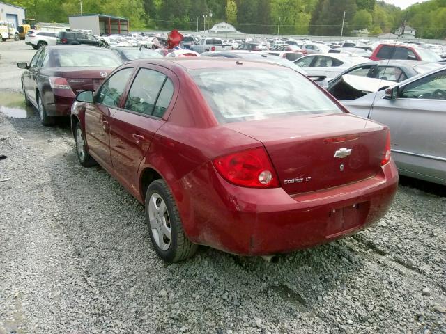 1G1AL58F587200417 - 2008 CHEVROLET COBALT LT RED photo 3