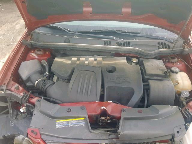 1G1AL58F587200417 - 2008 CHEVROLET COBALT LT RED photo 7